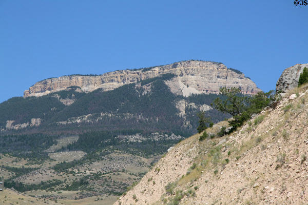 Ridge in Big Horn mountains landscape along US 14. WY.