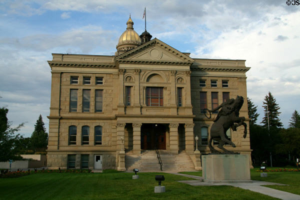 West facade of Wyoming State Capitol. Cheyenne, WY.