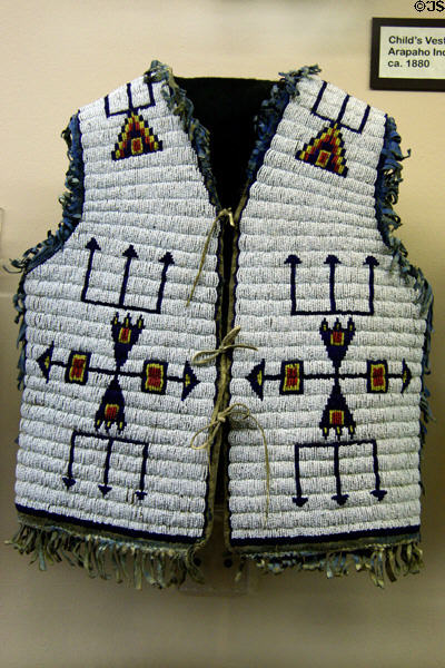 Arapaho Indian beaded child's vest (c1880) at Nelson Museum of the West. Cheyenne, WY.