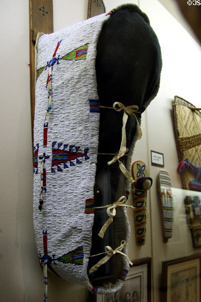 Sioux beaded child's cradle board (1930s) at Nelson Museum of the West. Cheyenne, WY.