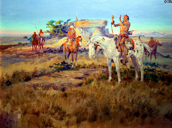 Peace Signs painting by Ace Powell at Nelson Museum of the West. Cheyenne, WY.