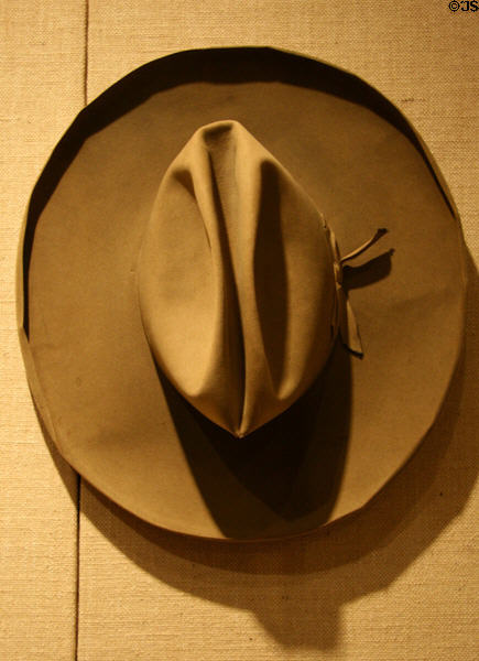 Stetson Hat (c1880) worn by W.F. Cody at Buffalo Bill Center of the West. Cody, WY.