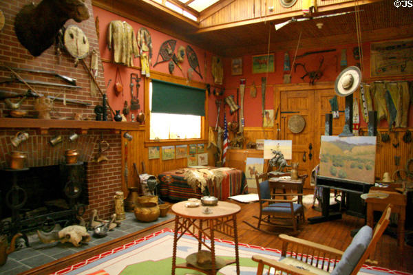 Reconstruction of Frederic Remington's studio from New Rochelle, NY at Buffalo Bill Center of the West. Cody, WY.