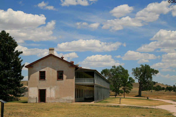Cavalry barracks (1874) at Fort Laramie National Historic Site. WY.