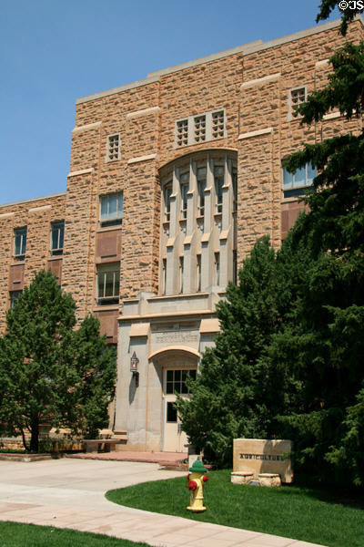 Agriculture Building (1952) of University of Wyoming. Laramie, WY. Architect: Porter & Bradley.