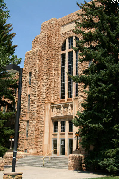 College of Engineering (c1926) of University of Wyoming. Laramie, WY. Style: Beaux Arts. Architect: Wilbur Hitchcock.