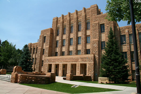 Arts and Sciences Building (1936) of University of Wyoming. Laramie, WY.