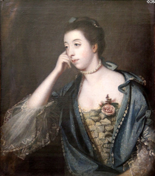 Mrs Mary Henrietta Fortescue portrait (1757-9) by Joshua Reynolds at Lady Lever Art Gallery. Liverpool, England.
