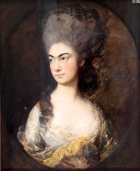 Anne Luttrell, Duchess of Cumberland portrait (1772-5) by Thomas Gainsborough at Lady Lever Art Gallery. Liverpool, England.