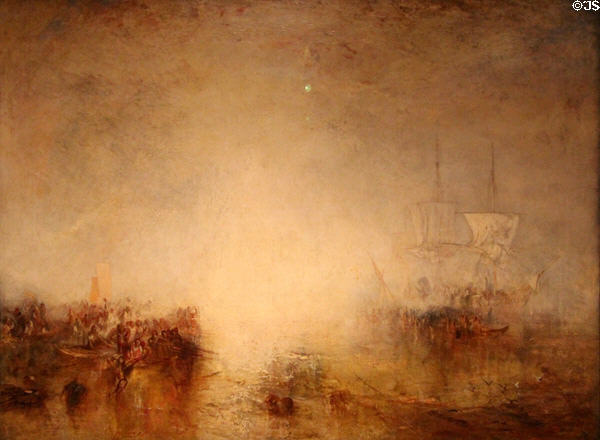 Hurrah! For the whaler Erebus! Another Fish! painting (1846) by Joseph Mallord William Turner at Tate Liverpool. Liverpool, England.