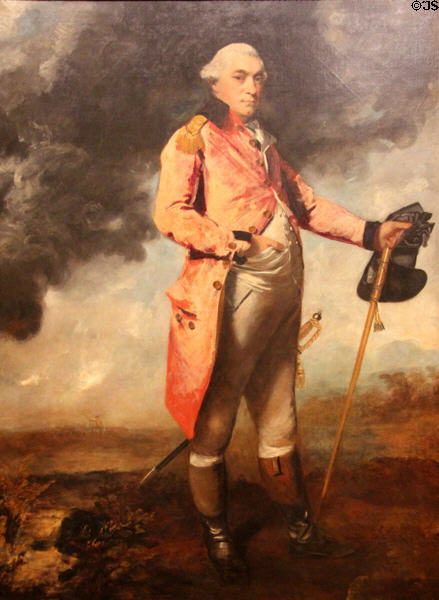 Major-General George Catchmaid Morgan portrait (1787) by Joshua Reynolds at National Museum of Wales. Cardiff, Wales.