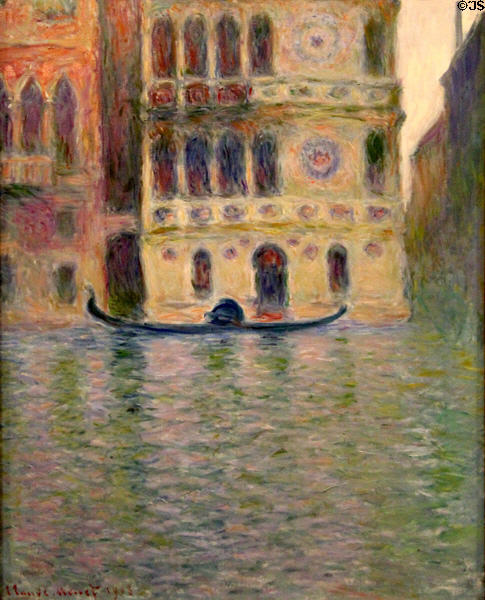 The Palazzo Dario painting (1908) by Claude Monet at National Museum of Wales. Cardiff, Wales.