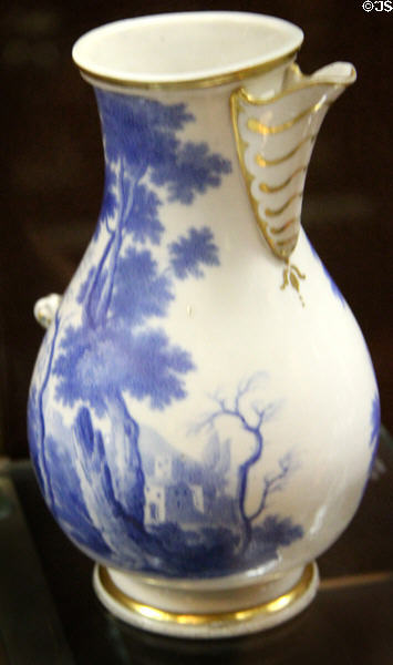 Porcelain jug (1750-5) from Capodimonte Naples at National Museum of Wales. Cardiff, Wales.