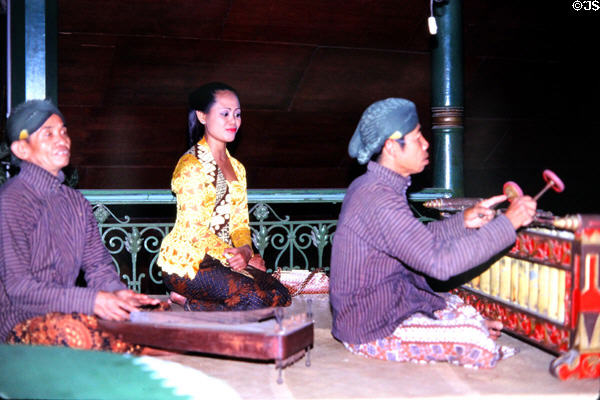 Gamelan performers. Jogyakarta, Indonesia.