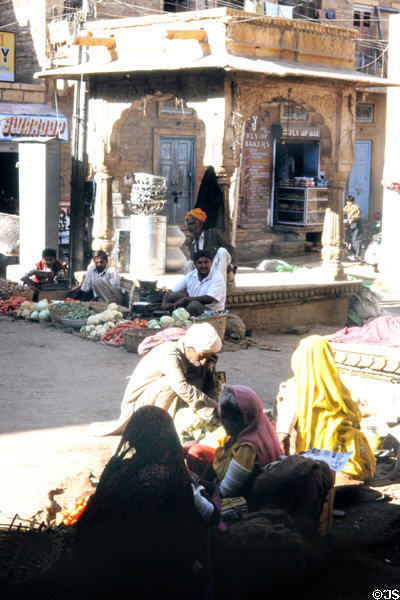Market in Jaiselmer. India.