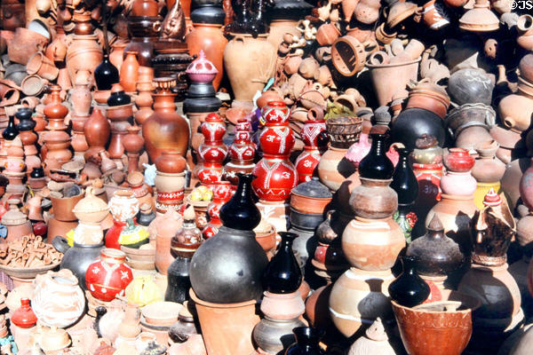 Ceramic pots for sale in Jaipur. India.