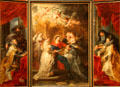 Triptych of St Ildefonso painting by Peter Paul Rubens at Kunsthistorisches Museum. Vienna, Austria.