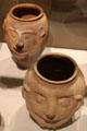 Ceramic faces at Historical Museum of City of Vienna. Vienna, Austria.