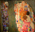 Death & Life painting by Gustav Klimt at Leopold Museum. Vienna, Austria.