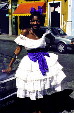 Woman in regional dress of Salvador. Brazil.