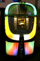 Rainbow colored jukebox at Revelstoke Nickelodeon Museum. Revelstoke, BC
