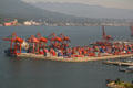 Vancouver container port. Vancouver, BC.