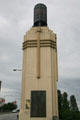 Art Deco column with lantern on Burrard Bridge. Vancouver, BC.