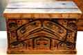 Northwest Coast native Haida boxes at Museum of Anthropology at UBC. Vancouver, BC.