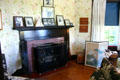 Living room fireplace at Campobello. NB.