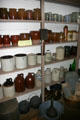 Pottery jugs, the packaging of its day, at Barbours General Store museum. Saint John, NB.