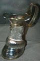 Russian silver jug in shape of horses hoof at New Brunswick Museum. Saint John, NB.
