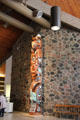 Totem pole in lobby at McMichael Gallery. Kleinburg, ON.
