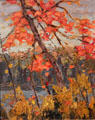 Twisted Maple painting on board by Tom Thomson at McMichael Gallery. Kleinburg, ON.