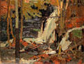 The Waterfall painting by Tom Thomson at McMichael Gallery. Kleinburg, ON.