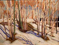 Early Spring painting by Tom Thomson at McMichael Gallery. Kleinburg, ON.