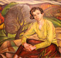 Girl in Yellow Sweater painting by Prudence Heward at National Gallery of Canada. Ottawa, ON.