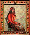 Onontaha portrait by Marc-Aurèle de Foy Suzor-Coté in carved frame at National Gallery of Canada. Ottawa, ON.