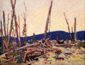 Burnt Land painting by Tom Thomson at National Gallery of Canada. Ottawa, ON.