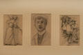 Undated pencil on paper family portraits & sketches by Tom Thompson at Tom Thompson Art Gallery. Owen Sound, ON.