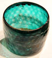 Molded glass beaker from Iran at Aga Khan Museum. Toronto, ON.