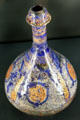 Fritware decanter with overglaze slip-painting from Iran at Aga Khan Museum. Toronto, ON.
