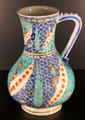 Fritware jug from Iznik, Turkey at Aga Khan Museum. Toronto, ON.
