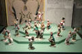 Meissen porcelain monkey band modeled by Johann Joachim Kändler & Peter Reinicke at Gardiner Museum. Toronto, ON.