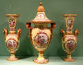 Sèvres porcelain vases by Jean-Jacques Dieu at Gardiner Museum. Toronto, ON.