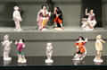 Porcelain commedia dell'arte from several European makers at Gardiner Museum. Toronto, ON.