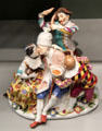 Porcelain commedia dell'arte grouping at Gardiner Museum. Toronto, ON.