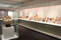 Collection of Native American pre-Columbian ceramics at Gardiner Museum. Toronto, ON.