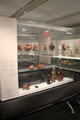 Collection of Native American pre-Columbian ceramics at Gardiner Museum. Toronto, ON