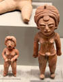 Xochipala-style earthenware standing female figures from Guerrero, Mexico at Gardiner Museum. Toronto, ON.