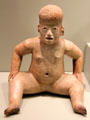 Olmec-culture earthenware seated figure from Tlapacoya, Mexico at Gardiner Museum. Toronto, ON.